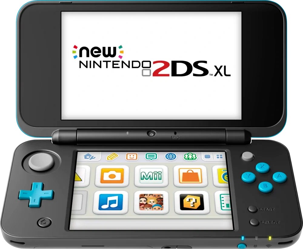 Nintendo 2DS XL Console - (Black/Turquoise)
