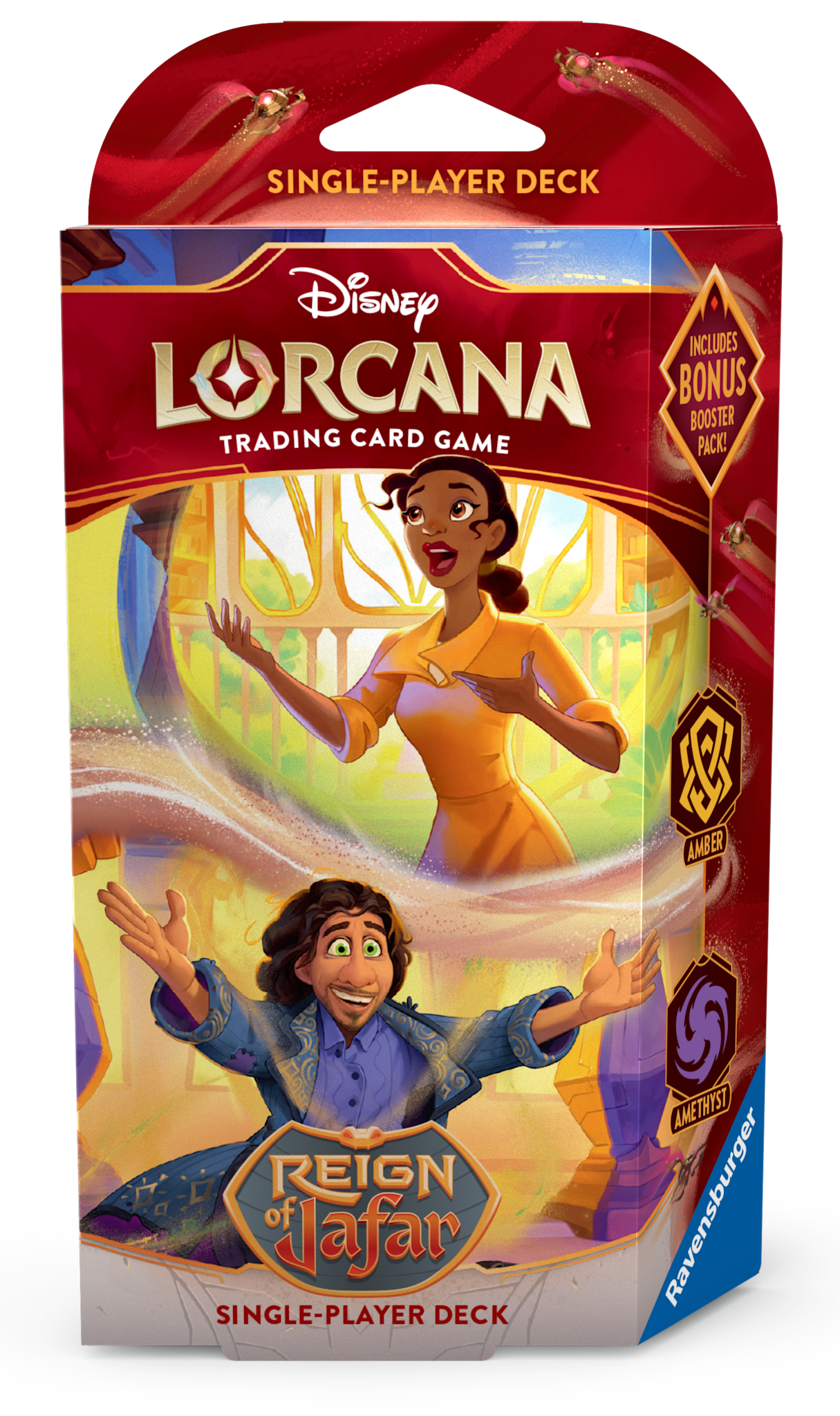DISNEY LORCANA SET 8 REIGN OF JAFAR STARTER AMBER & AMETHYST