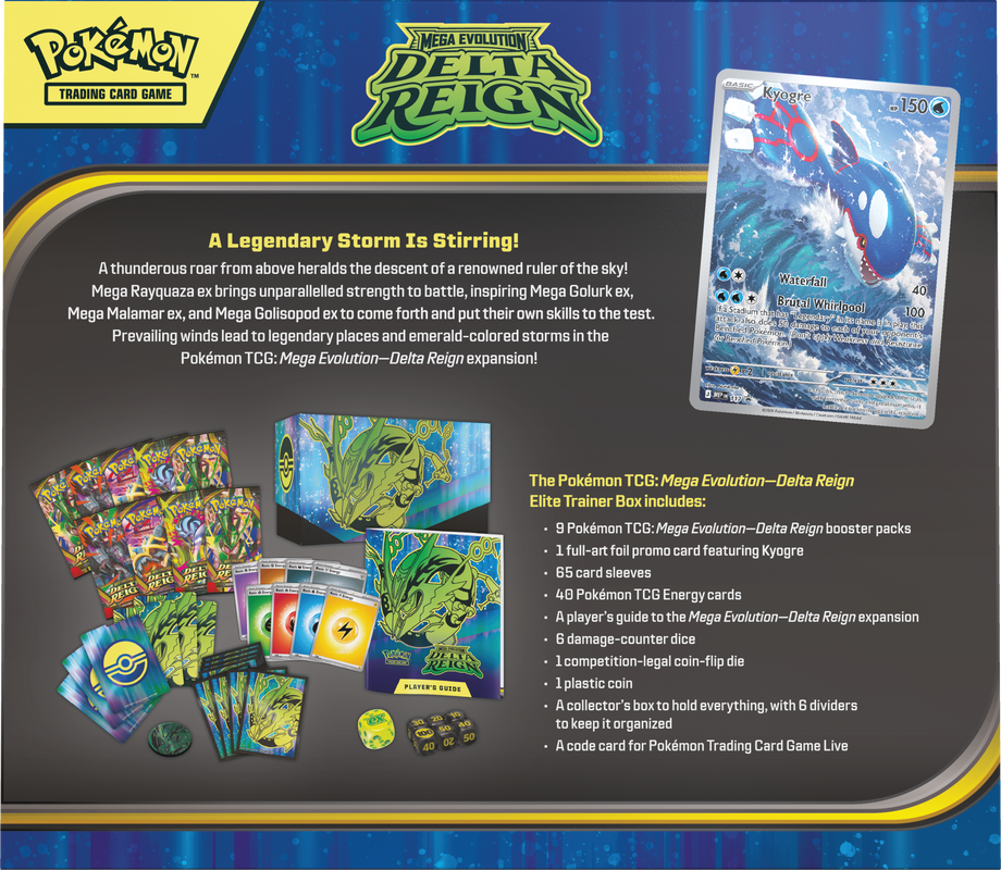 PRE-ORDER: POKEMON ME06 DELTA REIGN ELITE TRAINER BOX