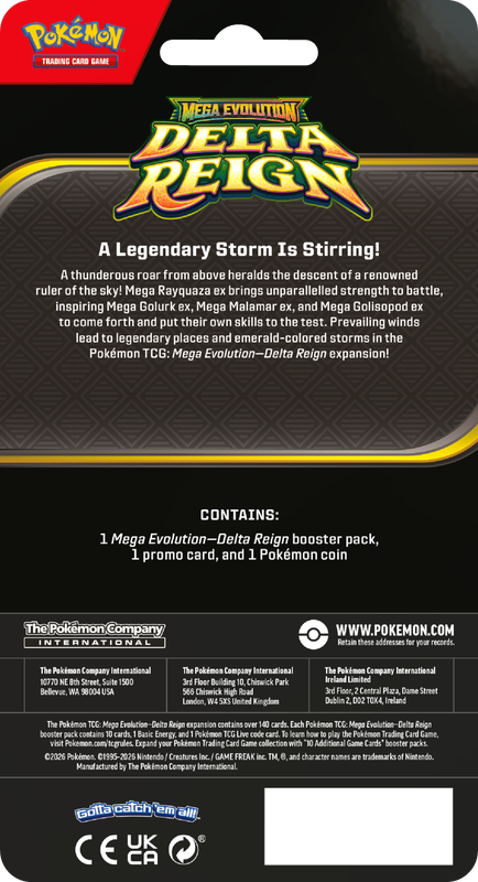 PRE-ORDER: POKEMON ME06 DELTA REIGN CHECKLANE BLISTER
