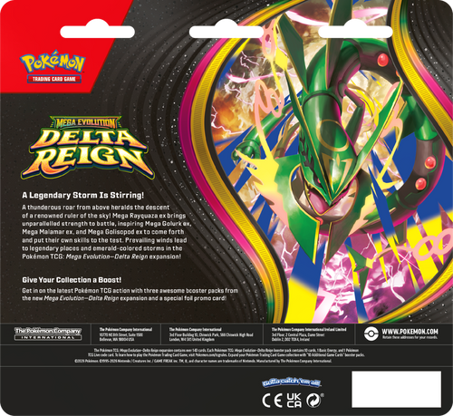 PRE-ORDER: POKEMON ME06 DELTA REIGN 3PK BLISTER