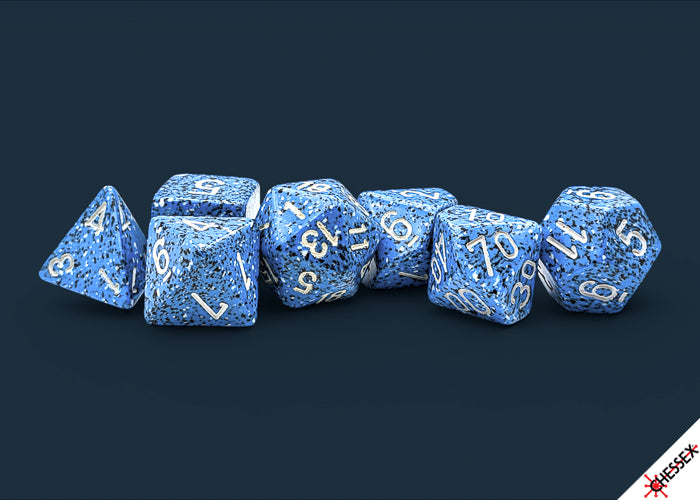 CHESSEX DICE - SPECKLED OCEAN STONE 7-DIE SET
