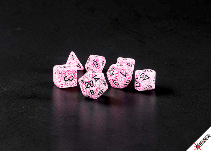 CHESSEX DICE - SPECKLED PINK 7-DIE SET