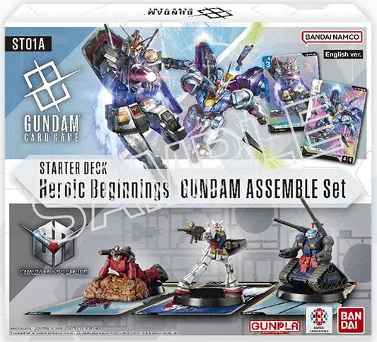 GUNDAM CG ST-01A GUNDAM ASSEMBLE/HEROIC BEGINNINGS STARTER SET