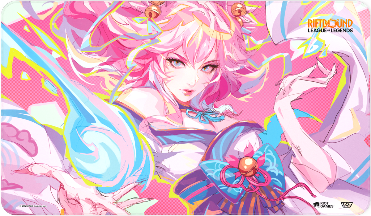 RIFTBOUND LEAGUE OF LEGENDS TCG SPIRITFORGED PLAYMAT - SPIRIT BLOSSOM AHRI