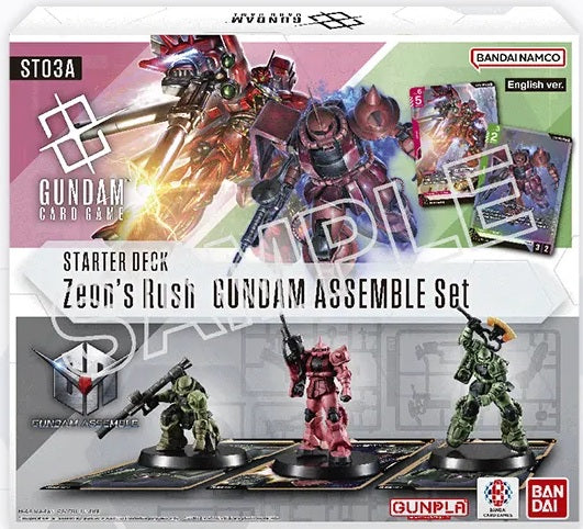 GUNDAM CG ST-03A GUNDAM ASSEMBLE/ZEON'S RUSH STARTER SET