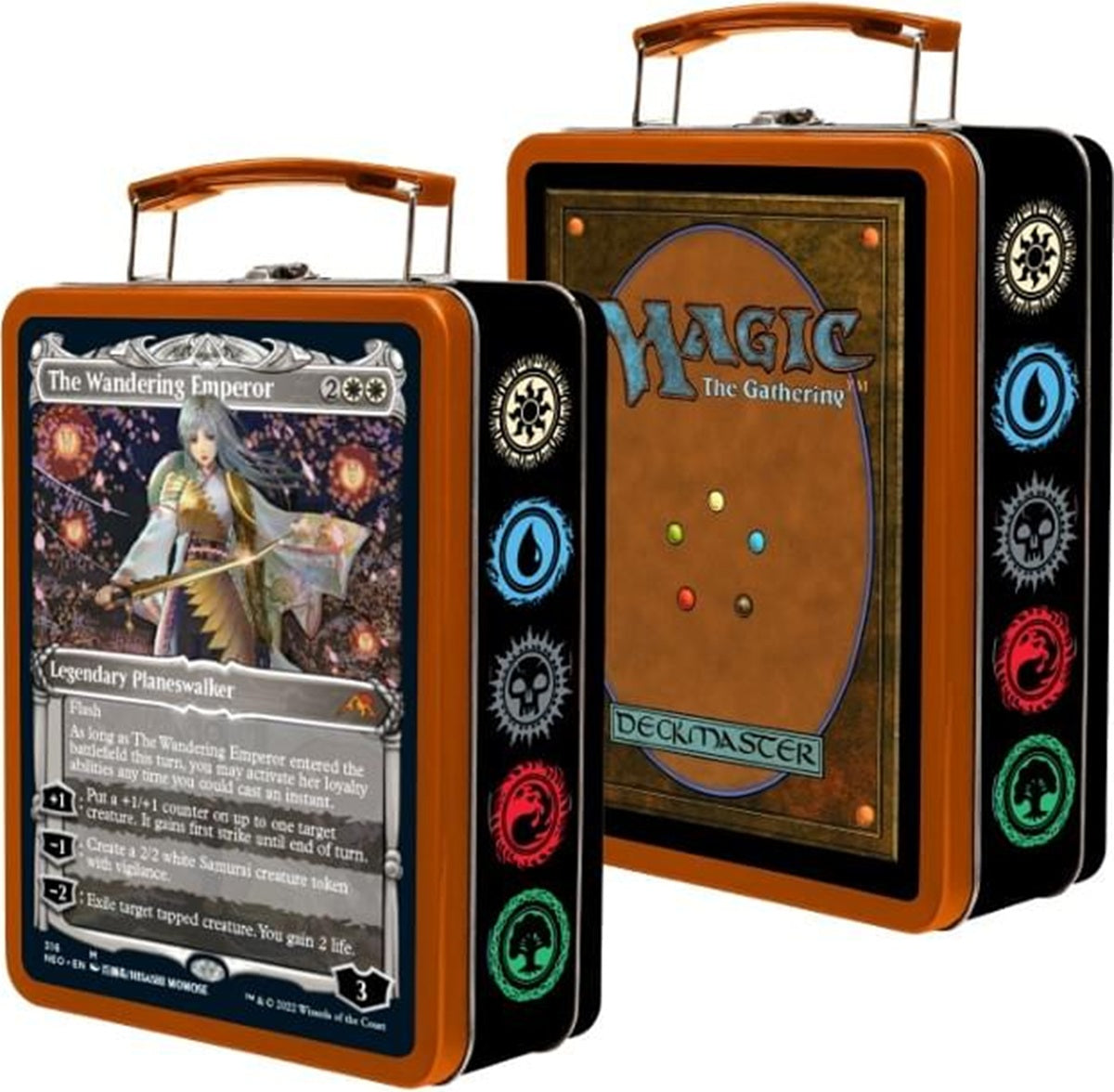 MAGIC THE GATHERING THE WANDERING EMPEROR TIN LUNCH BOX