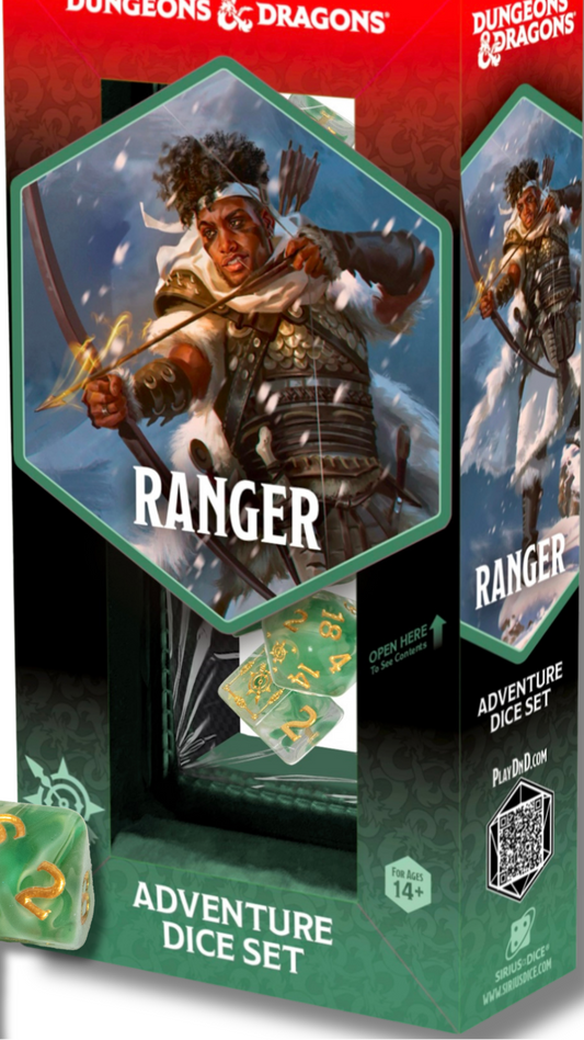 DND ADVENTURE DICE RANGER: WHITE/GREEN