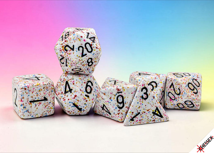 CHESSEX DICE - SPECKLED BIRTHDAY 7-DIE SET