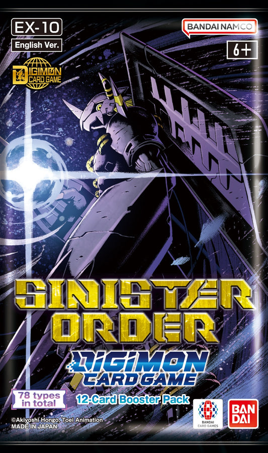 DIGIMON CG EX10 SINISTER ORDER EXTRA BOOSTER PACK