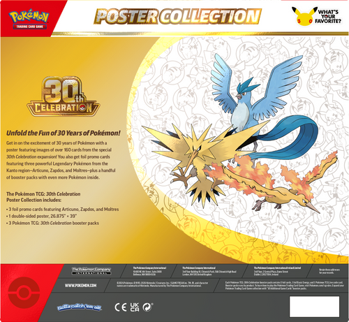 PRE-ORDER: POKEMON 30TH CELEBRATION POSTER COLLECTION