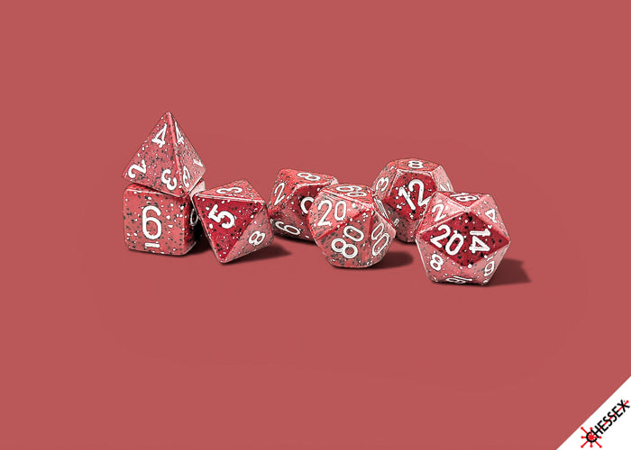 CHESSEX DICE - SPECKLED LAVA STONE 7-DIE SET