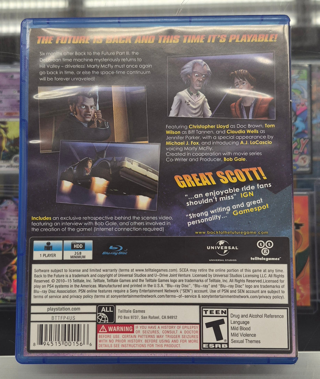 Back to the Future The Game - PlayStation 4 (PS4)
