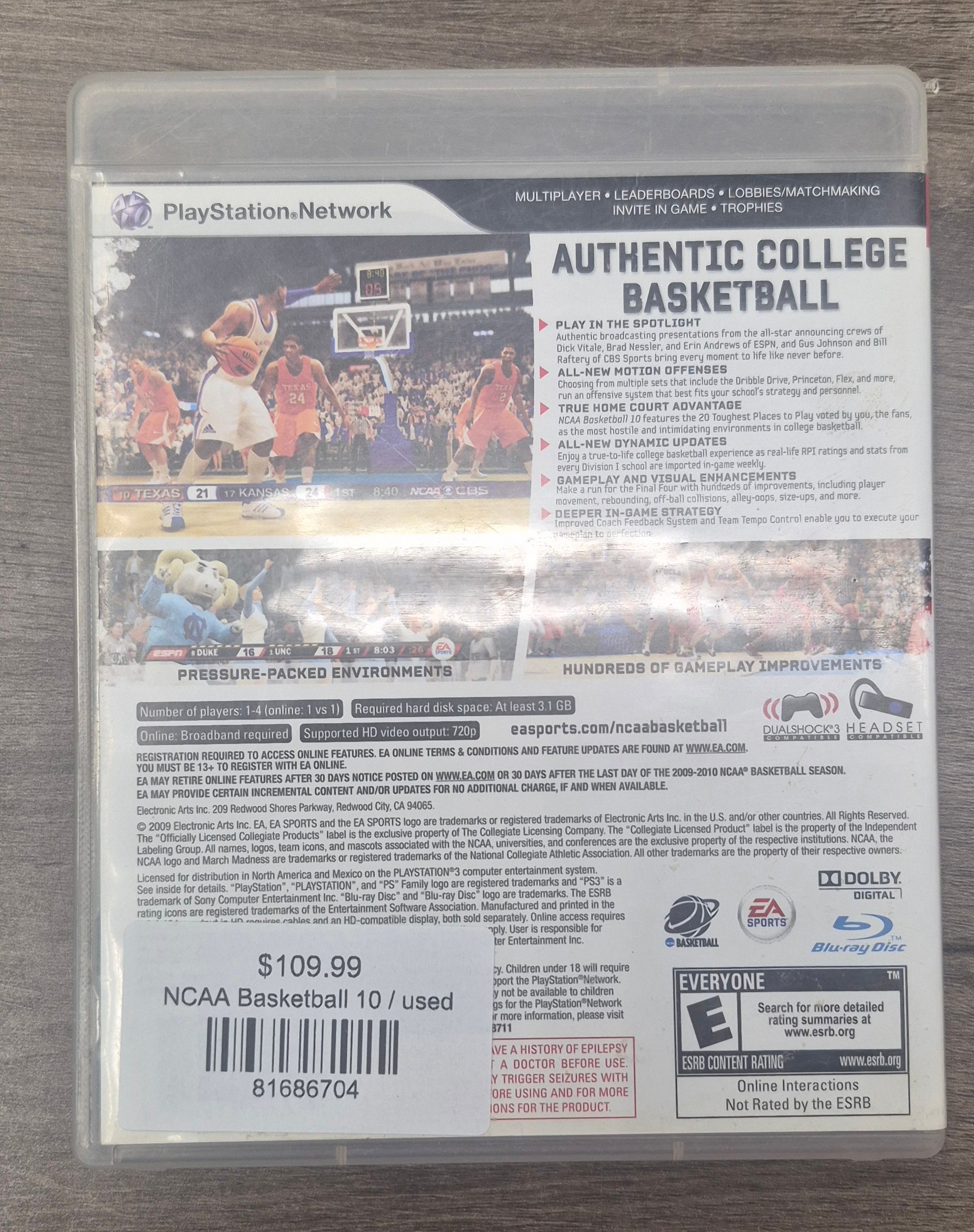 NCAA Basketball 10 - PlayStation 3 (PS3)