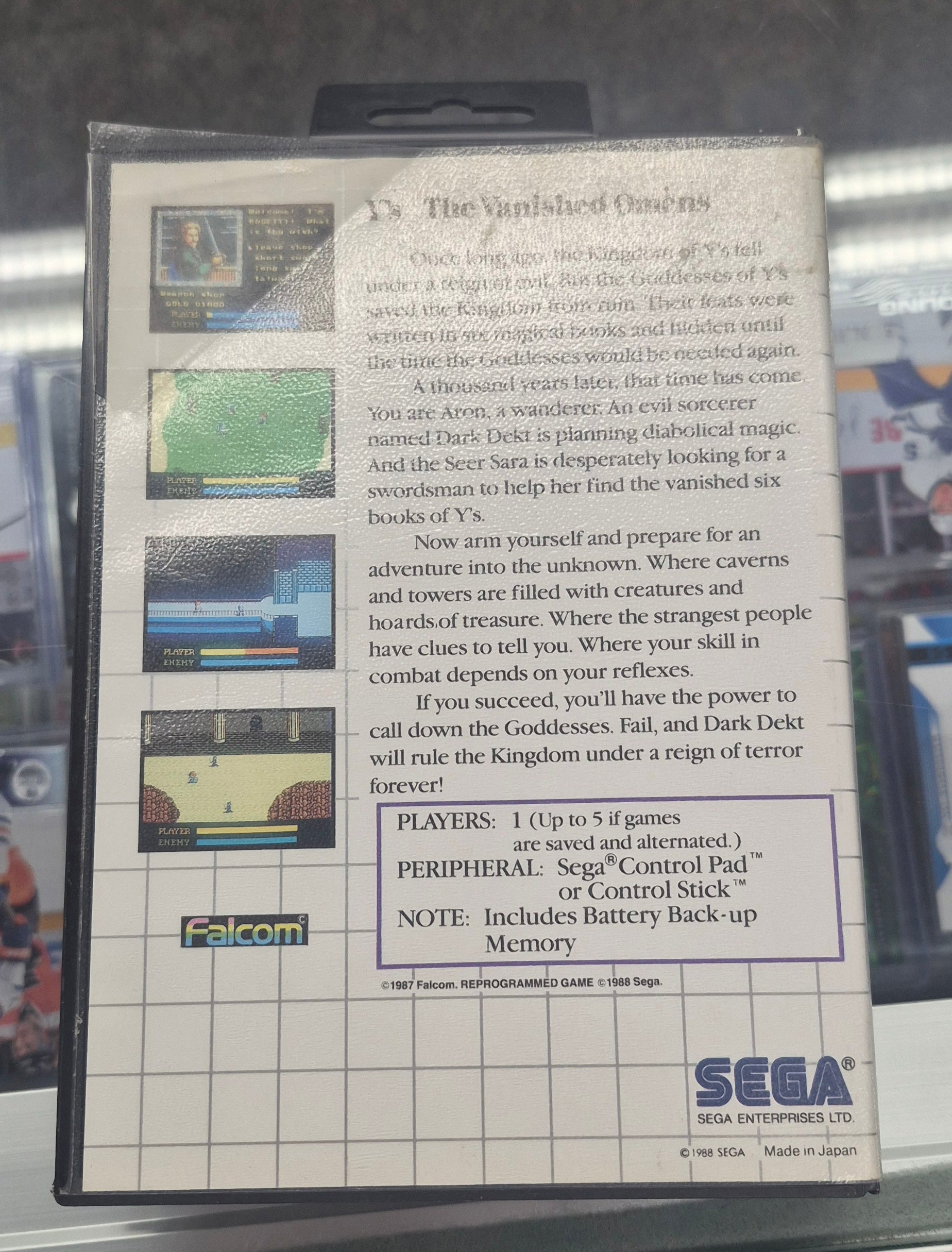 Ys: The Vanished Omens - Sega Master System