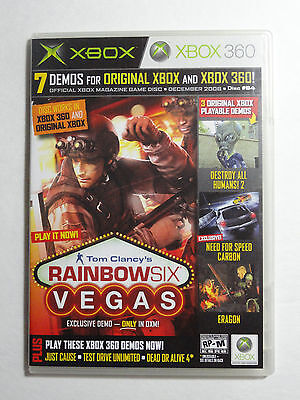 XBOX 360 Rainbow Six Vegas Collector's DEMO Disc