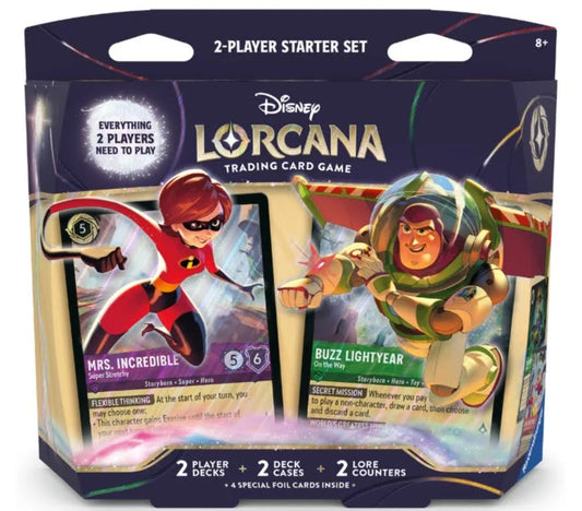 DISNEY LORCANA TWO-PLAYER DECK (ELASTIGIRL/BUZZ LIGHTYEAR)