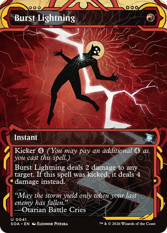 Burst Lightning (SOA-041) - Secrets of Strixhaven: Mystical Archive