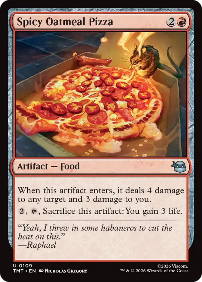 Spicy Oatmeal Pizza (TMT-109) - Teenage Mutant Ninja Turtles