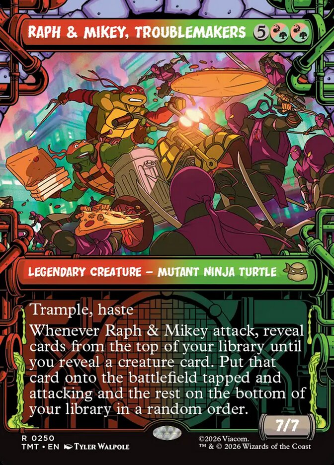 Raph & Mikey, Troublemakers (Showcase) (TMT-250) - Teenage Mutant Ninja Turtles