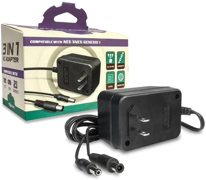 3in1 Universal AC Adapter for Genesis® / Super NES® / NES®