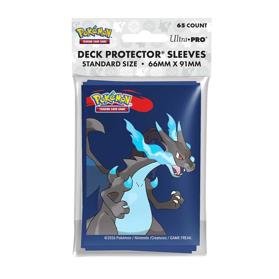 UP D-PRO POKEMON MEGA CHARIZARD X  SLEEVES 65CT